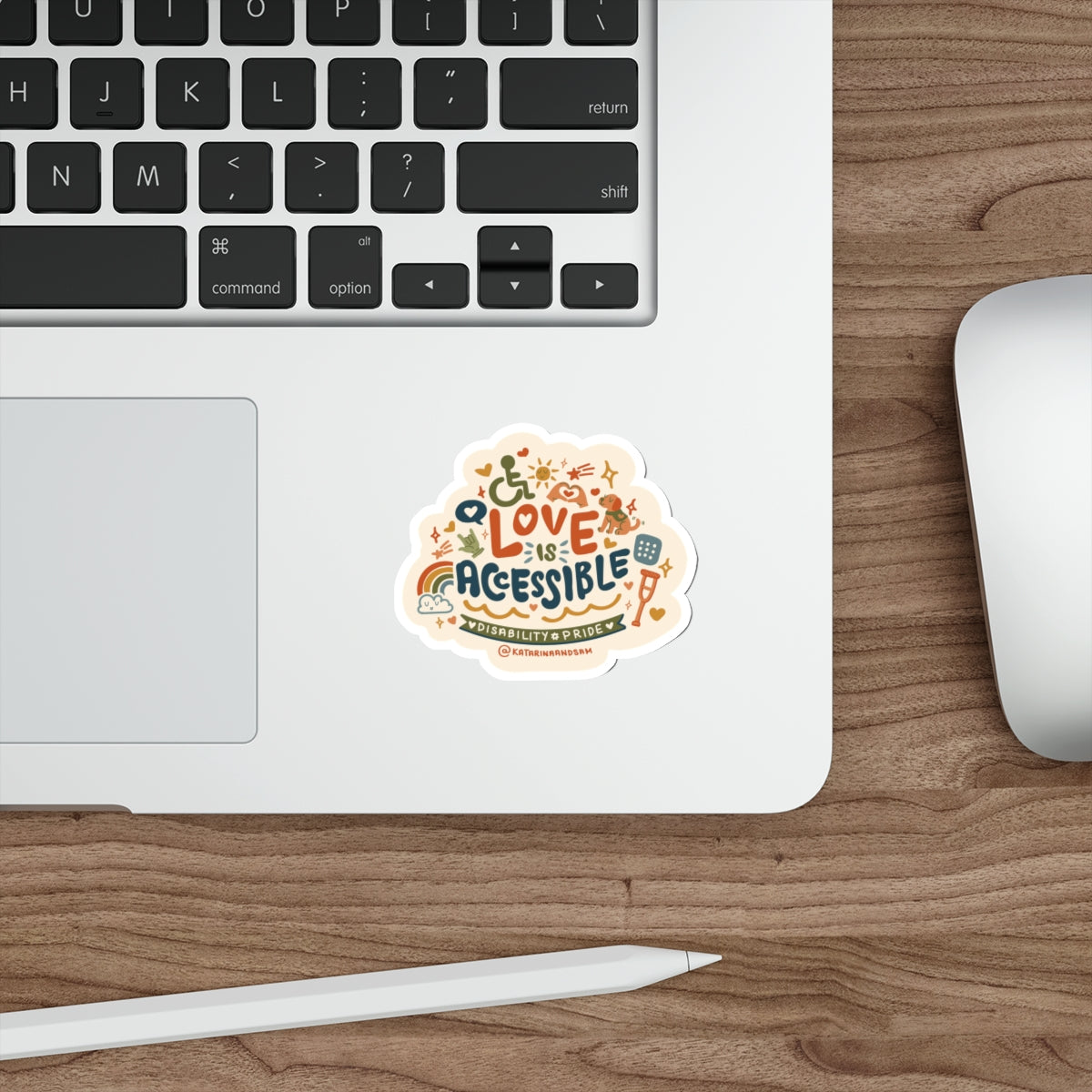 Love Is Accessible Sticker