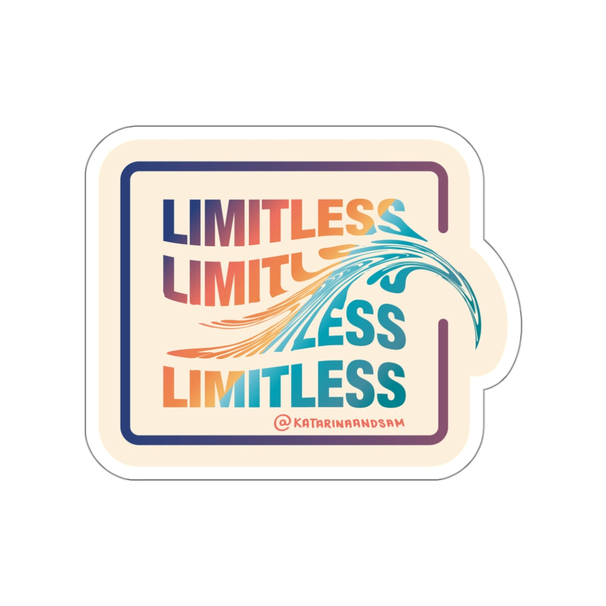 Limitless Wave Sticker