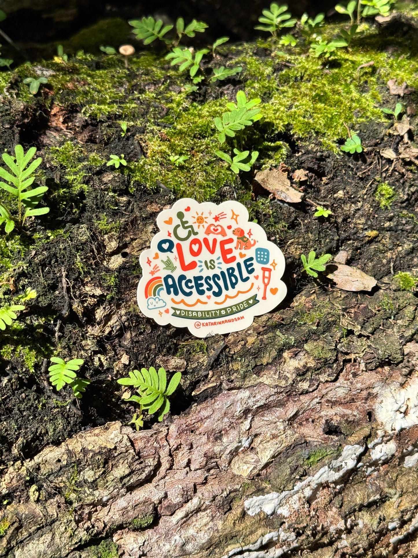 Love is Accessible Sticker
