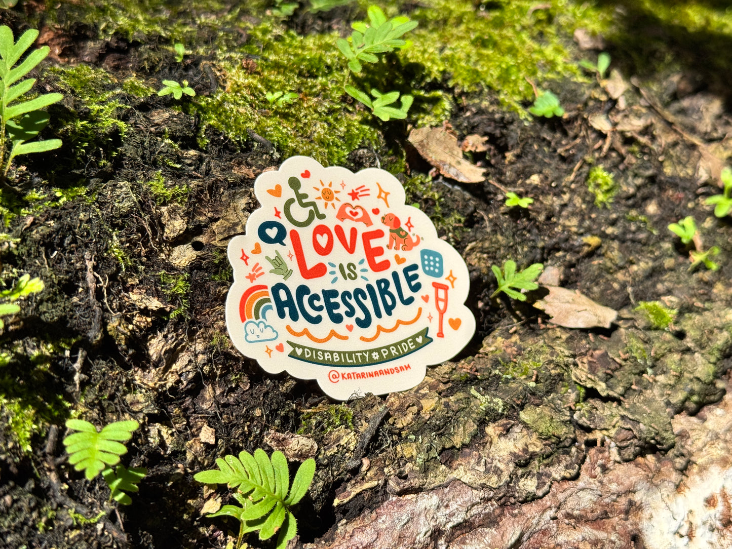 Love is Accessible Sticker